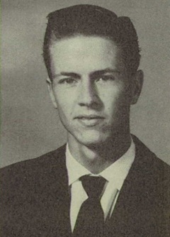 Barry Burrow 1956 senior portrait Brownfield High School, Brownfield, Texas