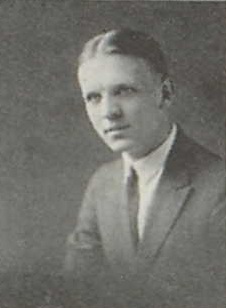 Edward Warren Ernst 1924 senior portrait Kenosha High School, Kenosha, Wisconsin