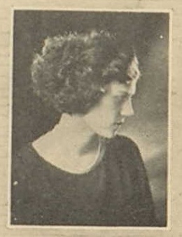 Freide Maude Brenaman 1923 senior portrait Kenosha High School, Kenosha, Wisconsin
