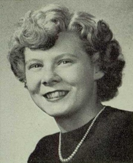 Gailya Olive Garverick 1952 senior portrait North Side High School, Fort Wayne, Indiana