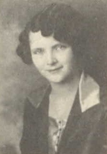 Gladys V Landree 1926 senior portrait Westosha Central High School, Kenosha, Wisconsin