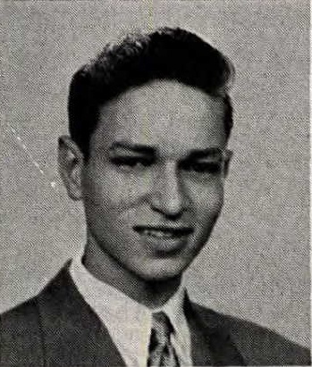 Wiliam David Langkamp 1950 senior portrait West High School, Rockford, Illinois